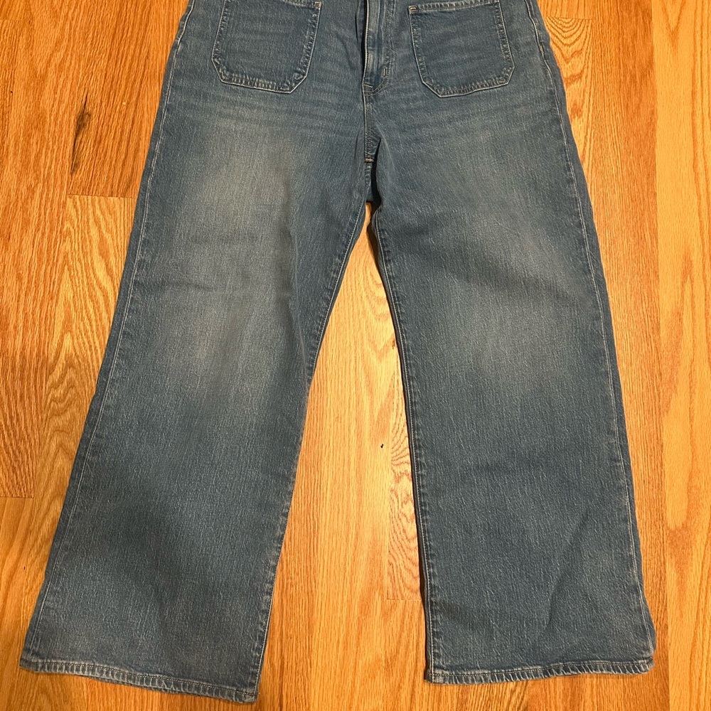 J.Crew wide leg cropped jeans